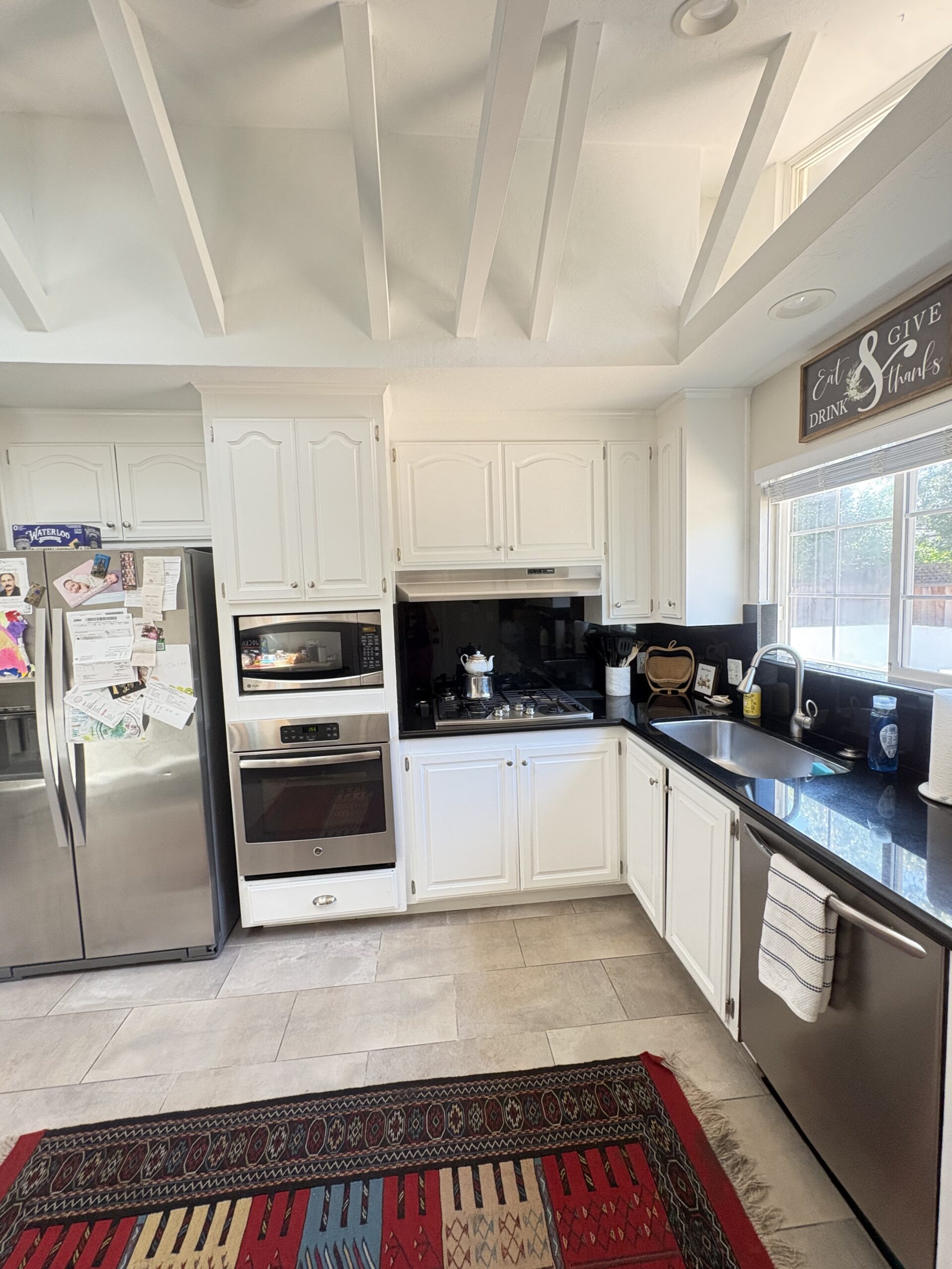 Clean kitchen after house cleaning service