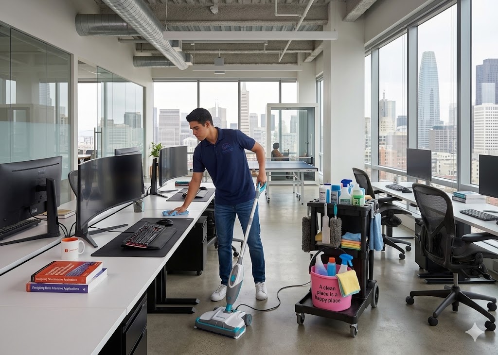 Modern office cleaning service